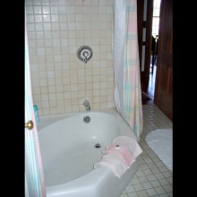 Before remodel: Bathroom tub